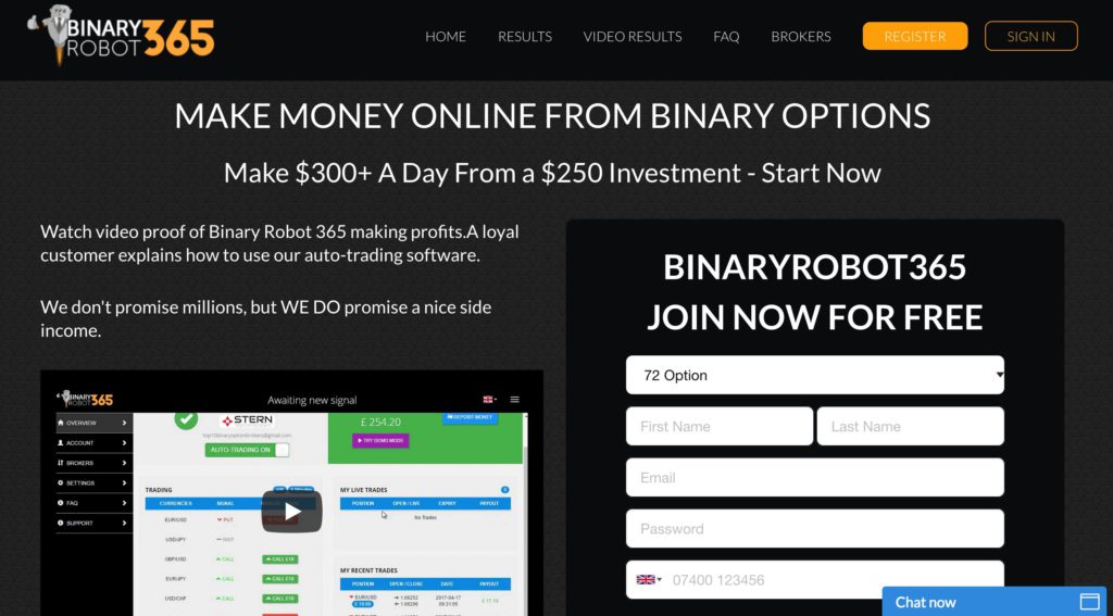 binary options 365 robot